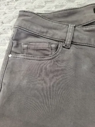 Massimo Dutti Skinny Fit Gris Talla 34