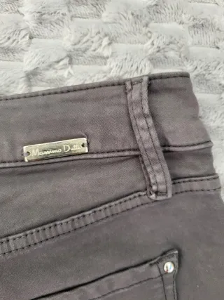 Massimo Dutti Skinny Fit Gris Talla 34