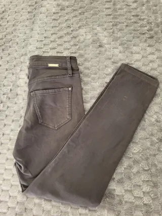 Massimo Dutti Skinny Fit Gris Talla 34