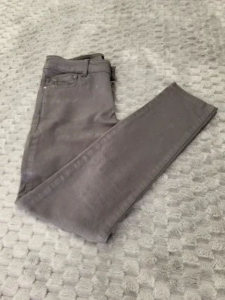 Massimo Dutti Skinny Fit Gris Talla 34