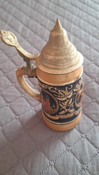 Boccale Gerz in ceramica con coperchio