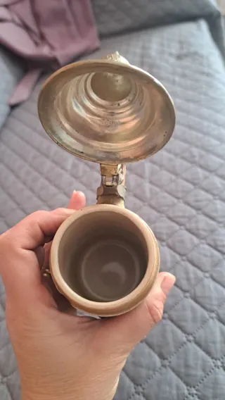 Boccale Gerz in ceramica con coperchio