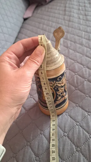 Boccale Gerz in ceramica con coperchio