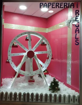 Noria artesanal decorativa