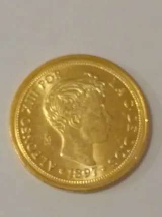 Moneda 100 Pesetas Alfonso XIII Oro Proof