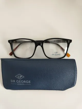 Occhiali Sir George Uomo Nero Marrone