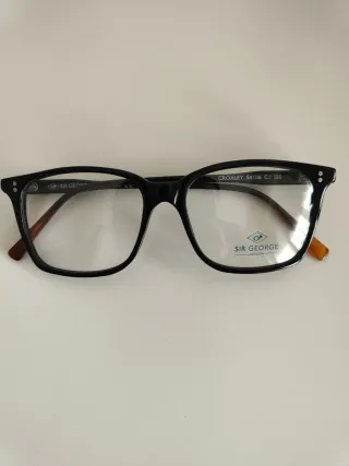 Occhiali Sir George Uomo Nero Marrone