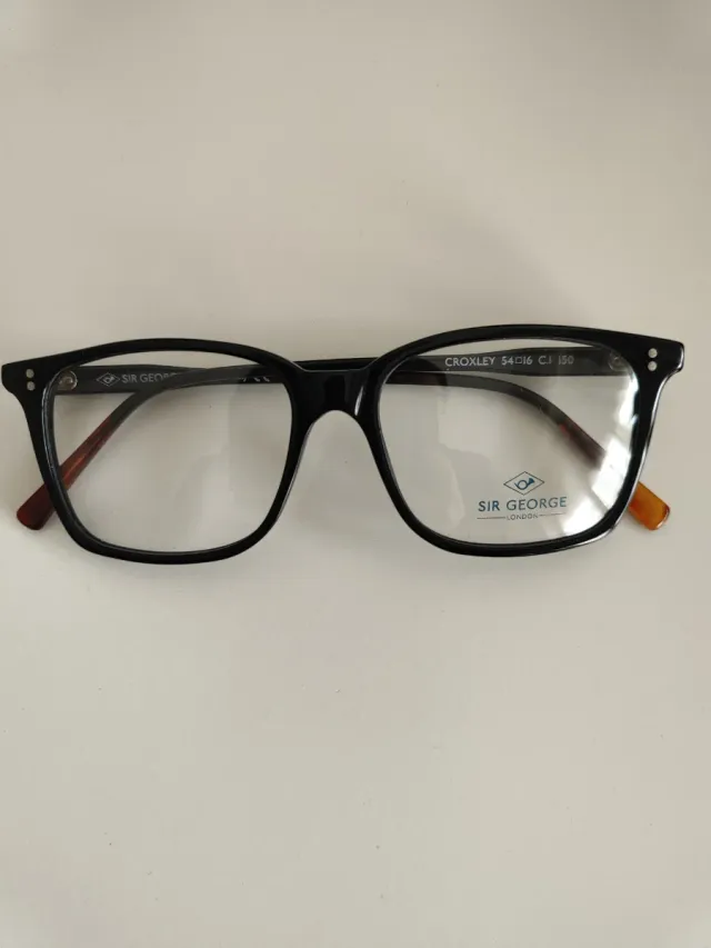 Occhiali Sir George Uomo Nero Marrone