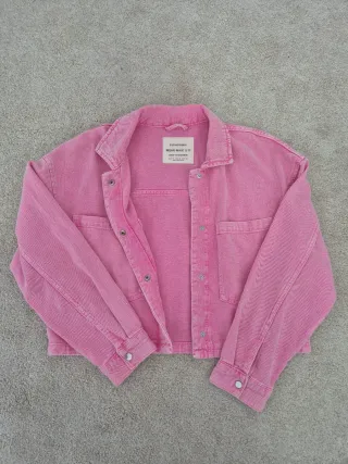 Chaqueta Vaquera Stradivarius Rosa