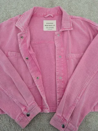 Chaqueta Vaquera Stradivarius Rosa
