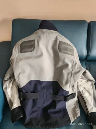 Chaqueta Moto Negra y Gris Talla L