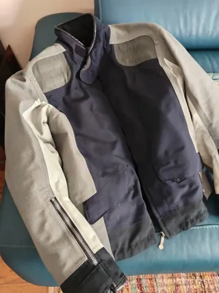 Chaqueta Moto Negra y Gris Talla L