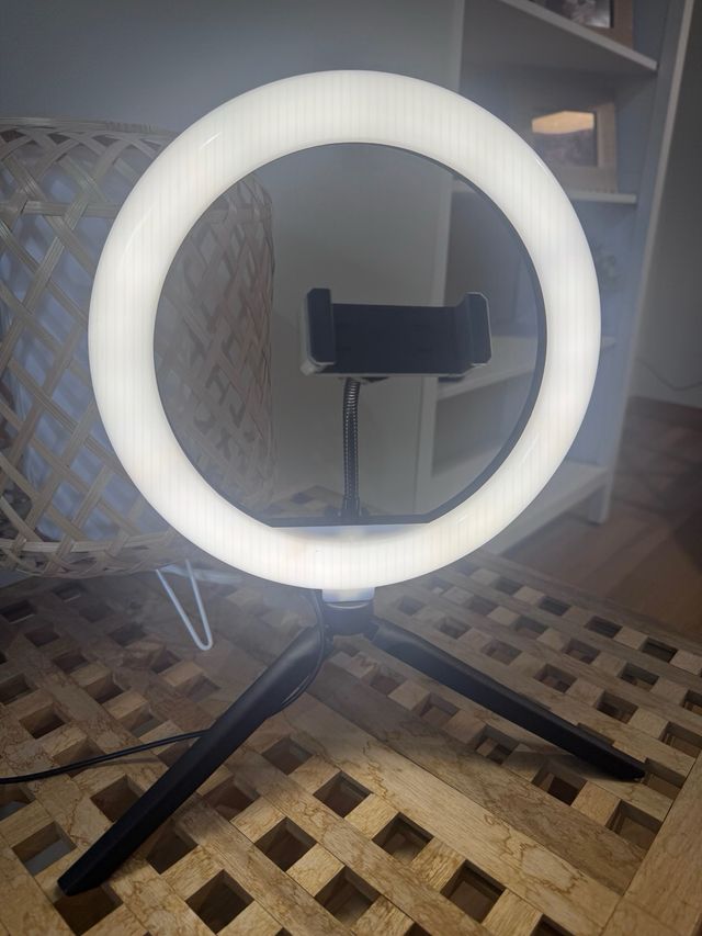 Aro de Luz Trípode sobremesa Regulable Sin caja