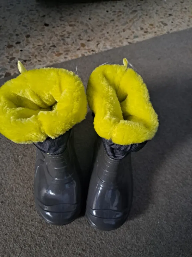 Botas de agua infantiles forradas
