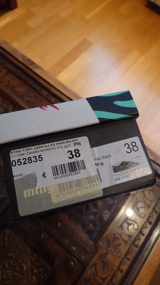 Zapatillas Mustang rojas mujer talla 38