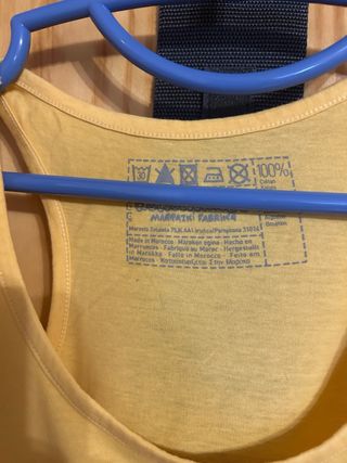 Camiseta sin mangas con estampado mujer