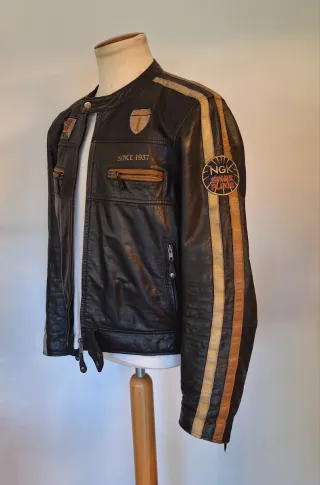 Chaqueta motera cuero Highway 1