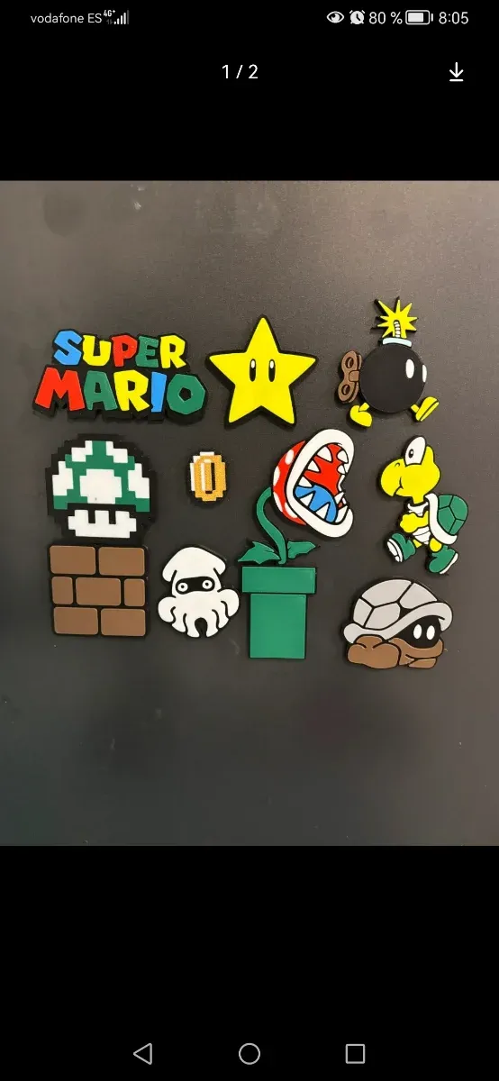 Imanes Nevera Super Mario Colección