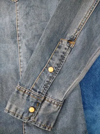 Camicia uomo Bruno Leoni denim blu taglia S