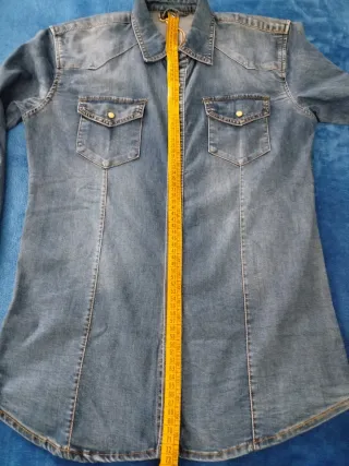 Camicia uomo Bruno Leoni denim blu taglia S