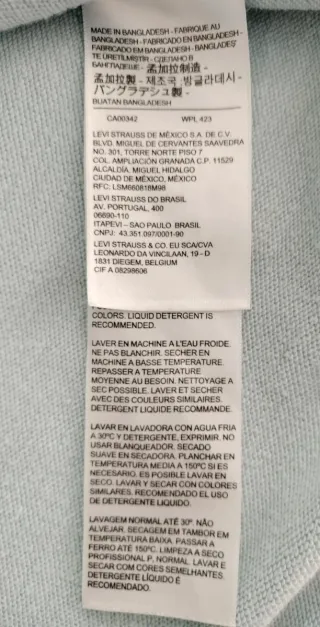 Sudadera Levi's mujer azul claro