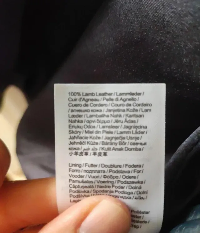 Cazadora Piel EDC Azul Marino