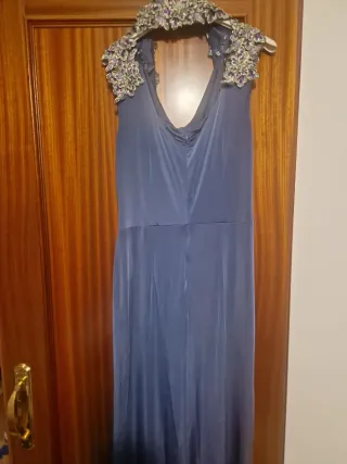 Mono fiesta/boda azul y morado