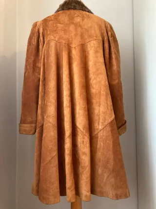 Abrigo vintage ante marrón