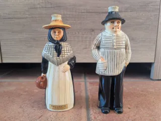 Coppia di antiche bottiglie di liquore alle erbe di Maiorca, anni '60-'80