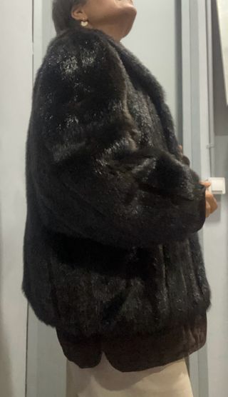 Chaqueta pelo vintage puños ante