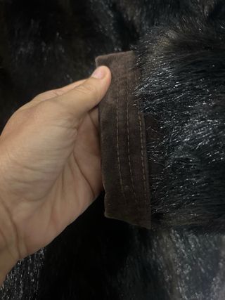 Chaqueta pelo vintage puños ante