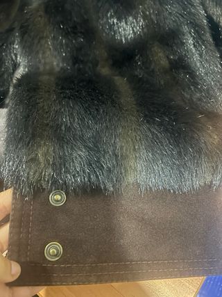 Chaqueta pelo vintage puños ante