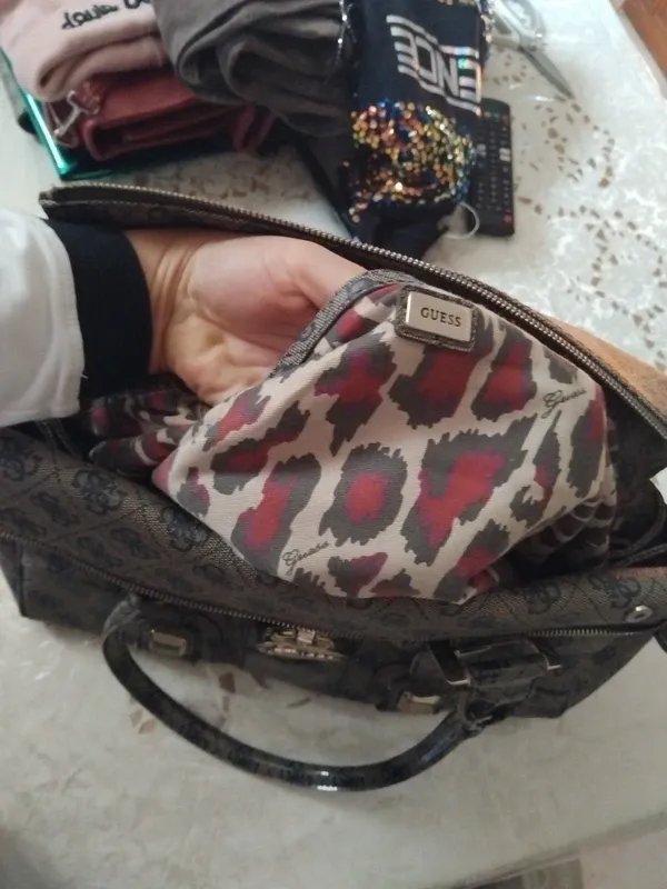 Borsa Guess Beige/Marrone