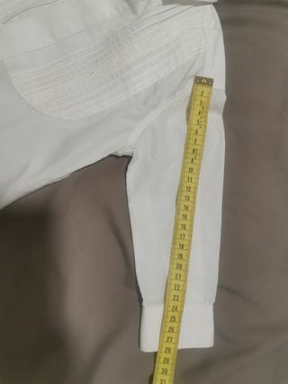 Camisa traje campero niño/bebé blanca