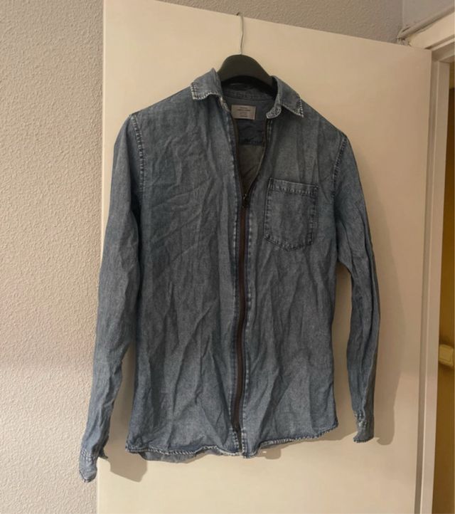 Camisa vaquera cremallera Jack & Jones Talla M