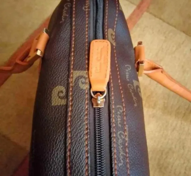 Bolso Pierre Cardin Marrón y cuero