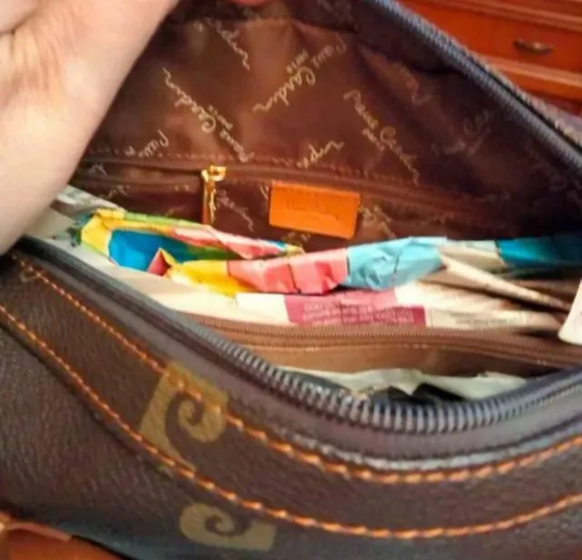 Bolso Pierre Cardin Marrón y cuero