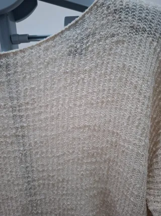 Jersey punto Zara beige talla única