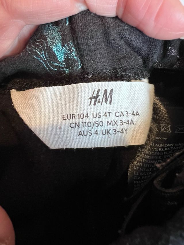 Pack 2 leggings Zara y H&M 3-4 años