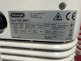 Deshumidificador DeLonghi Pinguino PAC EM77