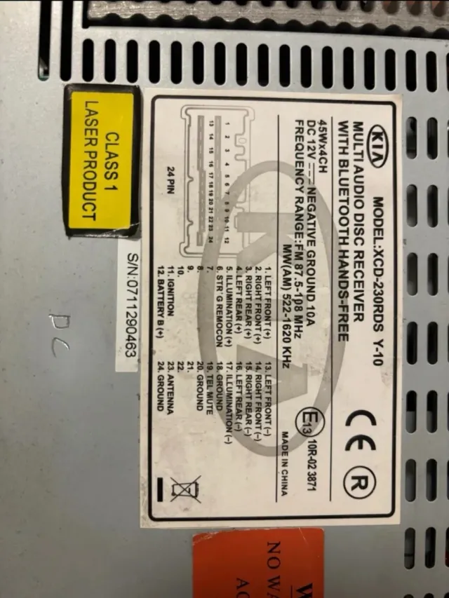 Radio Kia Sportage II