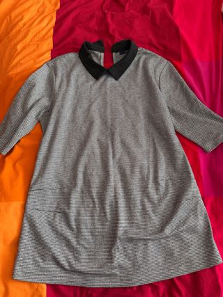 Blusa Maternidad Manga Media Gris y Negra + regalo