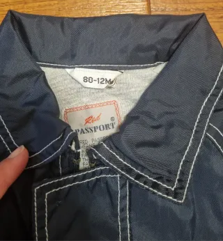 Giacca impermeabile bimbo 12 mesi