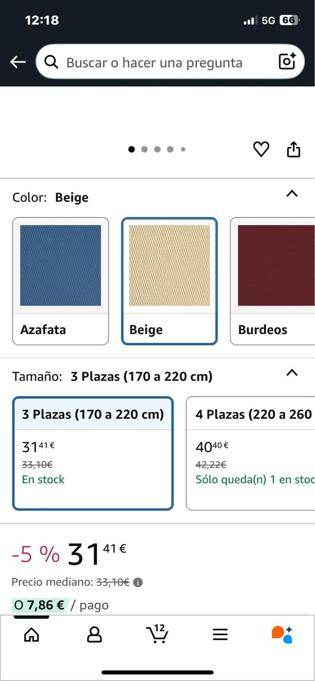 Fodera per divano Martina Home Beige Ref. 117