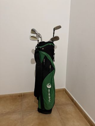 Palos de golf Inesis + carrito