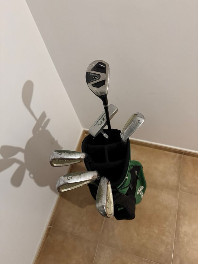 Palos de golf Inesis + carrito
