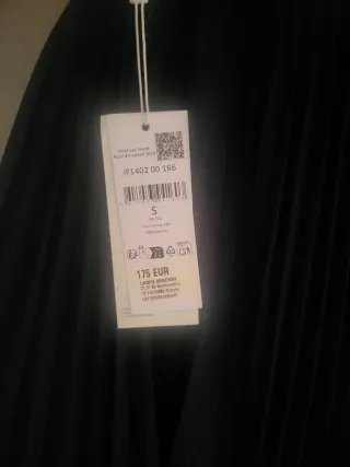 Falda Lacoste tablas negra talla S