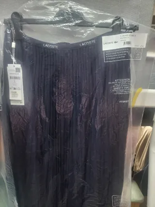 Falda Lacoste tablas negra talla S