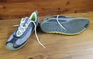 Scarpe tribord da barca, grigie e verdi