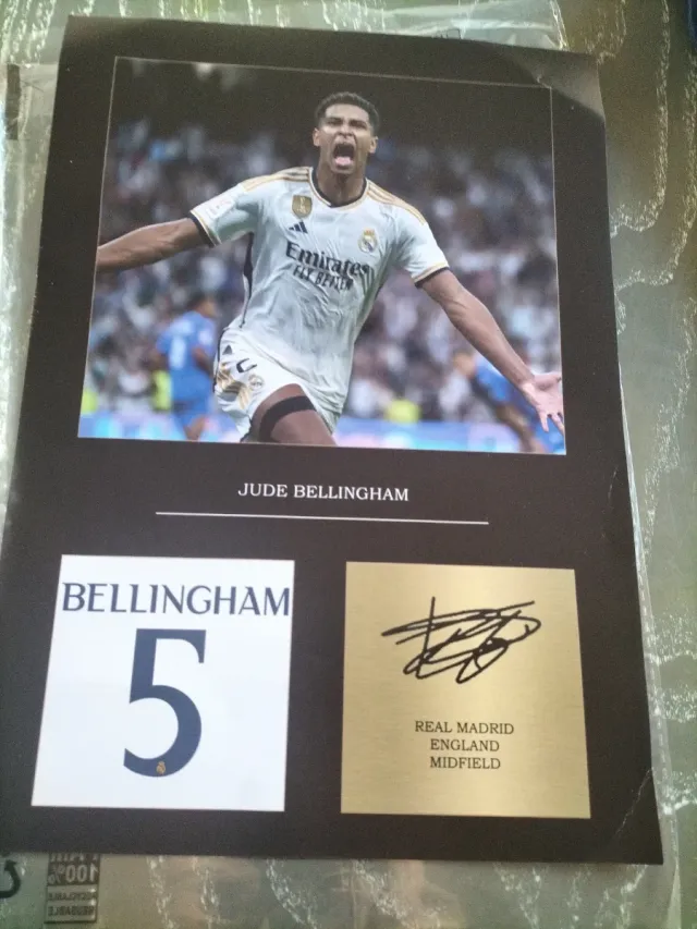 Foto Firmada Jude Bellingham Real Madrid